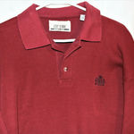 Zip Code Vintage Red Knit Sweater Collared Shirt Photo 5