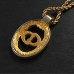 Christian Dior Vintage Dior CD logo crystal rhinestones necklace Photo 3