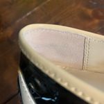 Elie Tahari Patent Leather Loafers Black White size 5 Photo 4