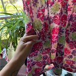 Stretchy Floral Tennis Sleeveless Dress Pink Size M Photo 1