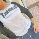 Thrasher White and black  skater tee sz s Photo 2