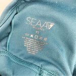Seaav Athletics Mesh Sports Bra Top: Pacific Blue Teal Longline Size XS Photo 11