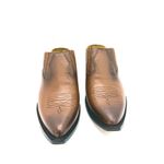 Frye  Sacha Mule Western Brown Leather Slip-On Bootie Size 7 Cowboy Western Mule Photo 10
