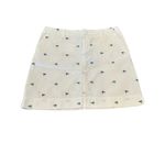 Lilly Pulitzer Cotton Skirt Size 8 White Mini Embroidered Frogs Golf Resort Photo 2