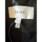 Reiss Nrd Grays Black Leather Biker Jacket - Size 14 (new) Photo 4