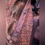 Jones New York Vintage  Virgin Wool Purple Tweed Jacket Mob Wife Vibes Size 12 L Photo 6