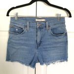 Levi's Light Washed High Rise Cut Off Levi’s Jean Shorts Size 28 Photo 0