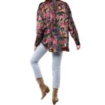 NWT Aratta Holiday Jewels Blouse Velvet Floral Charcoal Medium MSRP $190 Gray Photo 7