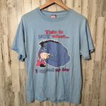 Disney Vintage 90s Eeyore Light Blue T Shirt Womens Size Large Photo 0