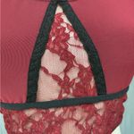 One Teaspoon  Wine Red Mesh Lace Bralette Size Small NWOT Casual Loungewear Bra Photo 8