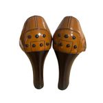 2000'S TOD'S MADE IN ITALY TAN LEATHER FRINGE PUMPS SIZE 5 Photo 3
