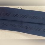 Alo Yoga NWT Airlift Headband Navy Blue Grips and scrunched back White Alo Logo Photo 4