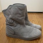 Adidas RARE!! gray suede sherpa lined slip on Extaboot size US 8 Photo 0