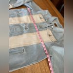 POL  EUC Light Two Tone Blue and Cream Denim Jacket Sz L 20” p2p Photo 6
