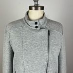 Cupcakes and Cashmere  Grey Asymmetrical Zip Texture Jacket Photo 2