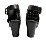 White Mountain  Serina Faux Leather Laser Cutout Open Toe Heel Sandals Size 8M Photo 4