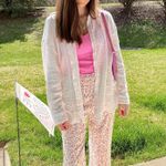 Blue Blush Floral Wide Leg Bottoms Photo 9