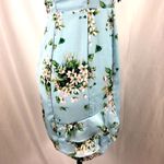 Esley  dress mini blue floral print with bow accent size S Photo 4