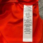 frame denim Frame Twist Front Sleeveless Dress Red Orange Small S Photo 5
