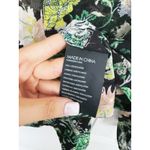 Club Monaco  Sheer Floral Blouse Small Green Whimsigoth Photo 6