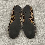 Tory Burch  Reva Ballet Flats Womens 7 Shoes Black Brown Calf Hair Leopard Photo 7