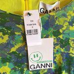 Ganni  NWT Sulphur Spring Mesh Ruched Dress Photo 4