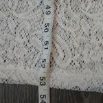 Love by Chesley White Floral Crochet Hooded Swimsuit Cover Up Vacation Boho Swim Photo 6