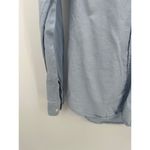 Gap Shirt Women S TALL Blue Boyfriend Fit Long Sleeve Collared Button Down Photo 2