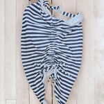 Kona Sol NWT Women's Navy Blue & White Stripe, Side-Cinch High Coverage One Piec Photo 4