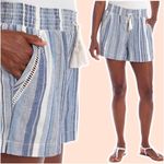 Briggs New York Briggs Linen Blend Striped Drawstring
Shorts Women's Size Small Photo 1