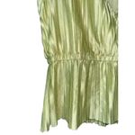 Japna Soprano Green‎ Pleated Sleeveless Top Blouse V Neck Elastic Waist Photo 3