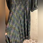 CAbi Elegant Multicolor Dress sheer sleeves square neckline party event flowy Photo 12