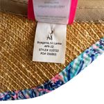 Lilly Pulitzer Straw Sun Visor Commotion In The Ocean Blue Photo 6