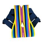 Blue Platform Foam Sandals Size 7 Rainbow Soles Wedges Slip On Summer Party Blue Photo 3