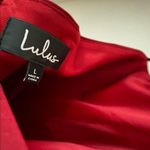 Lulus  Ring My Bell Wine Red Halter Dress, New with Tags Photo 3