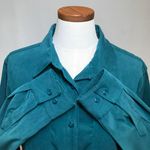 Bill Blass Jeans Faux Suede Vintage Blouse Photo 4