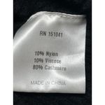 Caara Women's Black Ribbed Knit Sweetheart Long Sleeve Blouse Sweater Top Size S Photo 4