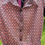 Blue Rain Pink Buttoned Sundress with Notched Collar Photo 1