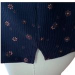 Madewell  Waffle Knit Henley Blue Bandana Floral Pajama Top ~ Women's Size MEDIUM Photo 5