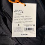 Knox Rose  Dusty Black Blouse with Ruffle Trim & Tie Neck NWT Size S Photo 3