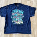 Unisex DOM Blue Short Sleeve Mushroom Tshirt Photo 0