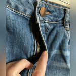 Dollhouse 🌞 Medium Wash Distressed Ripped Cuffed Raw Hem Mini Skirt Photo 4