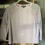 Lavender Lace Detailed Shirt Purple Size M Photo 0