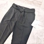 Armani Exchange  Black Paperbag Waist Pants Belted High Rise, Size 4 New w/Tag Photo 2