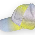 Aerie NWT Ombre Baseball Hat Adjustable Cap Yellow Blue Gradient Photo 0