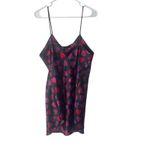 Private Luxuries Plus Size 1X Black Red Hearts Love Satin‎ Slip Dress Night Gown Photo 5