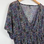 Torrid Cover-Up Dress Women 0 L Multi Medallion Floral Smock Waist Surplice Neck Photo 2