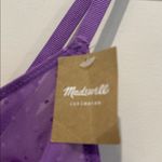 Madewell Lavender Swiss-Dot Marisa Longline Bralette. Photo 5