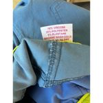 Gretchen Scott  Size Large Pants Solid Blue Stretch Neon Trim Preppy Tropical Photo 7