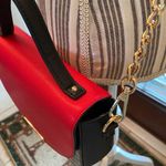 Steve Madden Red & Black Crossbody/satchel with removable chain Photo 4